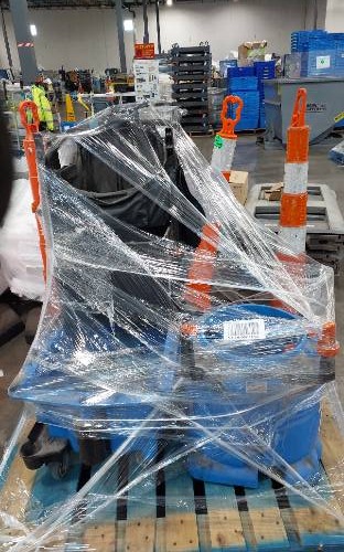 Condition photo showing As Is for floor care