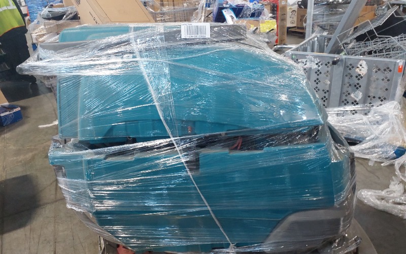 Condition photo showing As Is for floor care